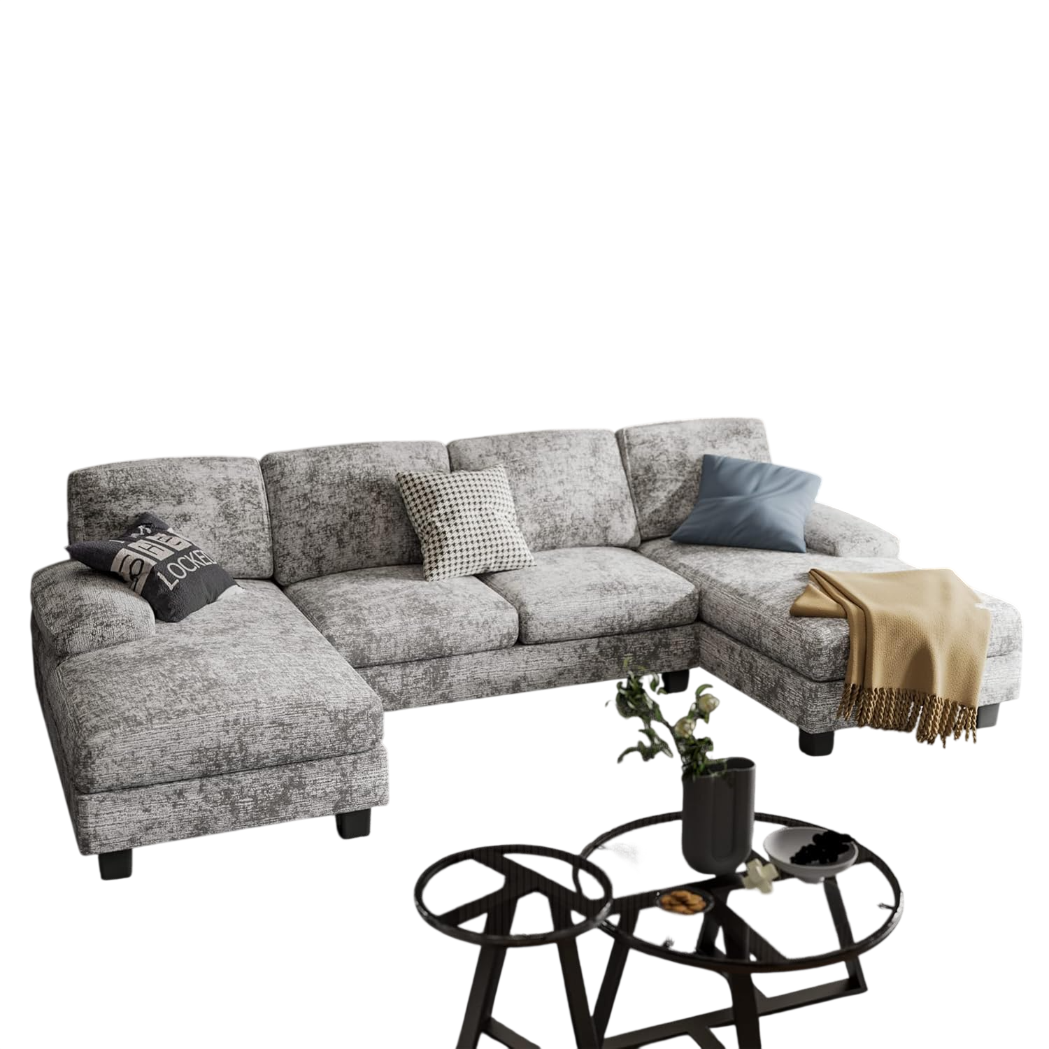 Convertible Sectional Sofa Couch by Broyhill